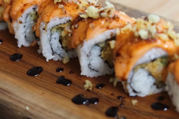 Mentai Sushi Roll Isi Sosis Yang Ekonomis