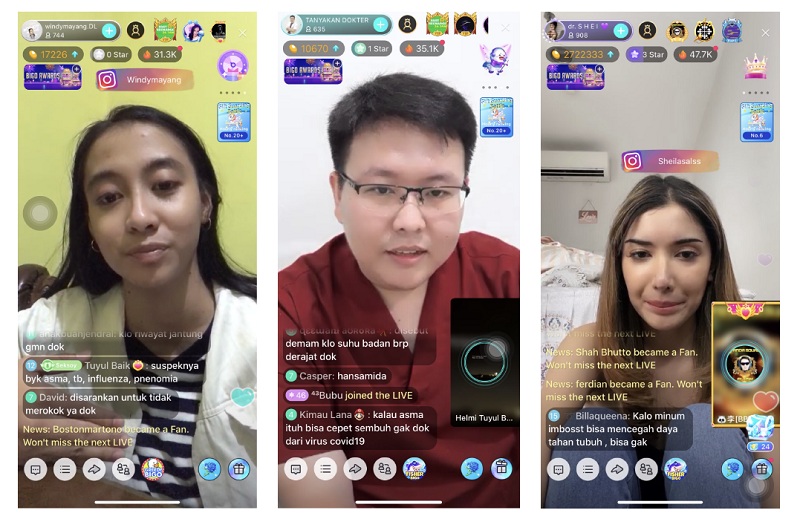 Bigo Live Aktivitas Live Streaming Seru Dan Menghibur Penonton